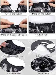 Zestaw profesjonalnych akcesoriów fryzjerskich 1 szt.: regulowana szczotka do miotełki na szyję, peleryna fryzjerska, wodoodporny szalik do stylizacji włosów, odpowiedni do farbowania, strzyżenia, stylizacji, mycia, makijażu, unisex, dla stylistów i do użytku domowego, geometryczny wzór, swobodny szalik poliestrowy, odpowiedni na każdą porę roku