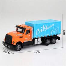 Alloy Construction Vehicles, Fire Truck Toys, Construction Crane Toy Series, Excavator, Mixer Truck, Bulldozer, Forklift, Dump Truck, Vehicles, With Lights And Sounds, Suitable As Birthday Gifts For Toddlers, Kids, Boys And Girls - Multicolor - View 16