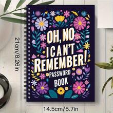 Interesting Spiral Password Notebook 1 Piece, Password Notebook For Internet Website Address Login Details, Password Journal To Keep You Organized, Scrapbook Kit Craft Supplies
