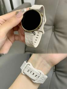 1pc 18mm/20mm/22mm Silicone Watch Band, Compatible With Samsung Galaxy Watch 3/4/5/6 40mm 44mm Classic 43mm 47mm,Compatible With Huawei GT5 GT4 GT 3/2 46mm, Man Woman - Starlight Color - View 6