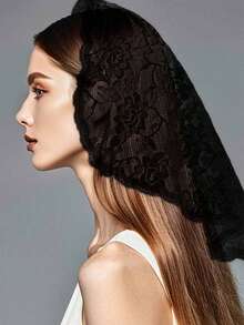 قبعة دانتيل للنساء قطعة واحدة، غطاء رأس دانتيل طبقة واحدة، غطاء رأس دانتيل، ديكور زفاف، أغطية رأس