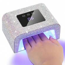 UV Light For Gel Nails Beginner Led Nail Light For Gel Nails Diamond UV Nail Lamp With 3 Timer Setting Touch Control & Auto Sensor, Quick Dry Nail Dryer Curing Lamp For Salon & Home