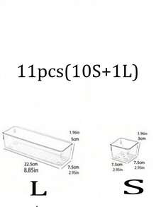 1/5/7/11/18PCS Drawer Cosmetic Organizer, Lipstick And Perfume Organizer, Dresser Skincare Organizer, Stackable Desktop Organizer, Multi-Functional Free Combination Display Organizer For Bathroom Mirror Cabinet Storage, Cosmetic Organizer