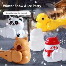 1 Pc-2025 New Snowball Clip Toy, Little Alligator Hair Clip Snowball Artifact, Winter Snow Playing Tools, Snowball Fight Equipment-Interaction-Making Friends-Family-Best Selling-Explosions-Gifts For Male And Female Friends-Birthday Gifts-Christmas Gifts-Perfect Gifts-Gifts