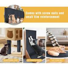 1 tấm lót cào móng cho mèo tự dính, có thể cắt tỉa, bảo vệ mép đồ nội thất, ghế sofa và thảm trong nhà, cũng thích hợp làm tấm cào thay thế cho cây cào móng của mèo, lý tưởng cho trang trí Giáng sinh, Halloween, trang trí phòng, quà tặng Giáng sinh. - Nhiều màu - Xem 9