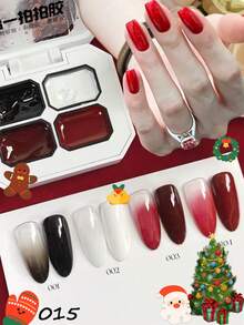 一套Y2K果冻指甲油套装，固体凝胶指甲油调色盘，4/5/9色柔滑乳霜套装，红色和黑色、粉色、绿色，配有美甲刷，持久固体凝胶指甲油，高光泽多色凝胶指甲油，凝胶指甲油颜色，适合情人节美甲、法式美甲、美甲艺术，需要底油和封层，UV凝胶指甲油 - 彩色 - 查看 38