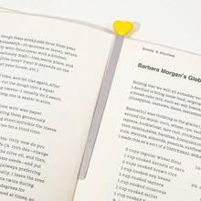 Creative Metal Heart Bookmark Heart-Shaped Bookmark Heart Stainless Steel Lacquer Bookmark Gift For Friends Who Love Reading,School Supplies,Back To School - one-size - View 23