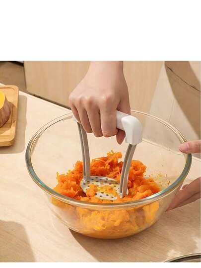 Potato Masher, Potato Masher, Kitchen Vegetable Masher With Non-Slip Handle, Manual Fruit Masher, Potato Crusher, Potato Press, Vegetable Crusher, Kitchen Supplies, Kitchen Gadgets