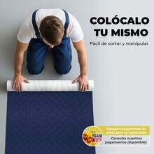 VINILMAX Piso Antiderrapante Resistente de 140 cm de Ancho x 100 cm de Largo | Antideslizante, Textura Rugosa, Soporte Non Woven, Fácil de Instalar | Ideal para Pasillos, Escaleras, Bodegas, Coches, Gimnasios, Talleres - Azul Marino - Ver 6