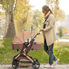 Carreola Para Bebés Con Portabebe, Carriola Para Bebé Bastón - Caqui - Ver 9