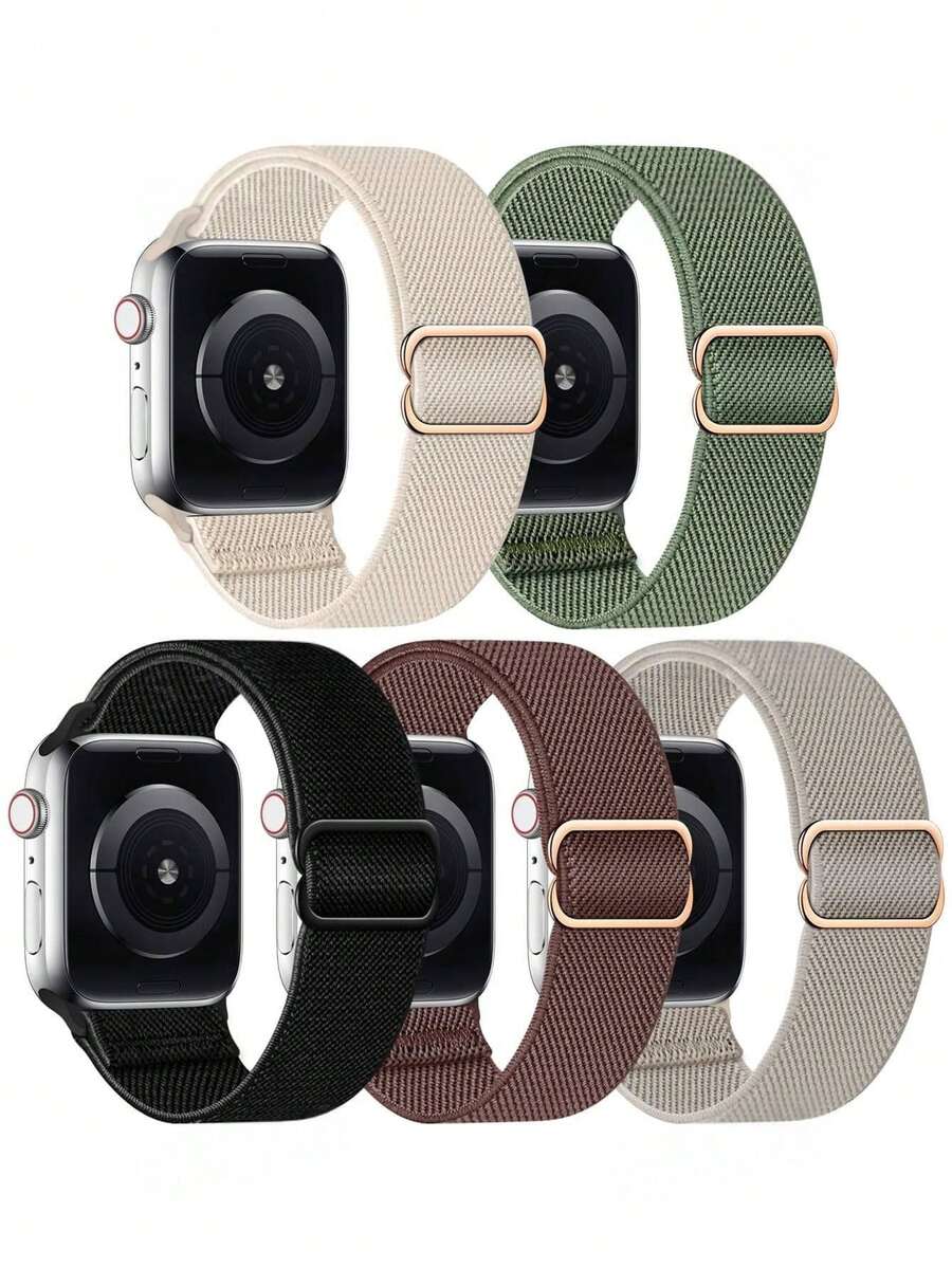 1 件/套编织弹力尼龙运动单圈表带,兼容 表带,兼容小米、华为、Fitbit Versa 2 1,兼容三星 Galaxy Watch,20 毫米 22 毫米 38 毫米 40 毫米 41 毫米 42 毫米 44 毫米 45 毫米 46 毫米 49 毫米,男女通用,尼龙弹性表带腕带兼容 Series 10 9 8 7 6 SE 5 4 3 2 1 Ultra Ultra,可作为返校学生的礼物 - 彩色 - 查看 1