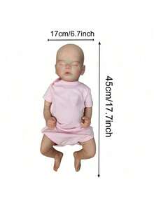 Bettie Doll head 1 and 4 1pc 18-Inch Washable Cute Full Body Silicone Realistic Doll, Handmade 3D Skin Painting, Newborn Baby Boy/Girl Birthday Christmas Gift (Accurate Anatomical Structure) - Reborn Doll - View 4