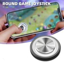 360D Metal Button Suction Cup Game Joystick, Mobile Game Controller Compatible With Tablets, Android, Lightning