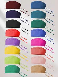 1 件男女通用经典柔软透气无边化疗帽，适合短发 - 彩色 - 查看 8