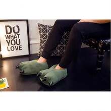 Unisex Soft Monster Claw Slippers Fun Dino Slippers Animal Paw Shoes For Men Women With Home Halloween Party Cosply Costume FootwearChristmas - 綠色 - 查看 6