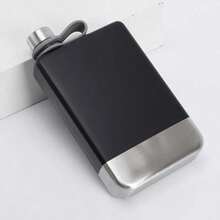 Portable Spray-Painted Rectangular 304 Stainless Steel Wine Bottle Water Bottle - Multicolor - View 6