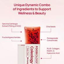 Miriyalyad [Weight Loss Products]Coleology Cutting Jelly 10days - Garcinia Cambogia (HCA), Chia Seeds Collagen, Hyaluronic Acid, Pomegranate Flavored 8.81 Oz /10 Sticks - 1件 - 查看 3