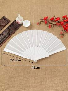 新娘婚礼装饰道具套装：蕾丝伞和蕾丝塑料扇，欧式婚礼新娘伞，户外婚礼装饰伞扇套装，最佳礼物，婚礼摄影道具 - 彩色 - 查看 12