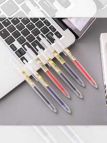 8 piezas Bolígrafos transparentes para planificador, con Body transparente y recambios de varios colores, adecuados para diseño de planificadores y codificación por colores. Ideal para entusiastas de los planificadores para crear capas refrescantes y un diario de planificador minimalista. Un gran regalo para estudiantes, maestros, colegas y amigos para cumpleaños, fiestas y estética minimalista.