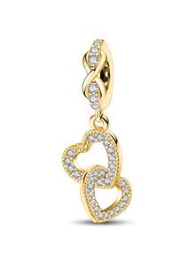 1 PC Fashionable 925 Sterling Silver Infinite Love Clasp Beads Pendant Charm Pendant Ball Suitable For Bracelets DIY Women's Jewelry - Gold - View 7