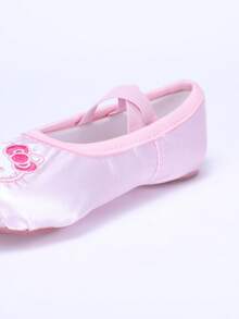 Sanrio A Pair Of Children's Hello Kitty Dance Shoes, Girls' Soft Soled Lace Ballet Shoes, Practice Cat Paw Shoes, Dance Yoga Shoes