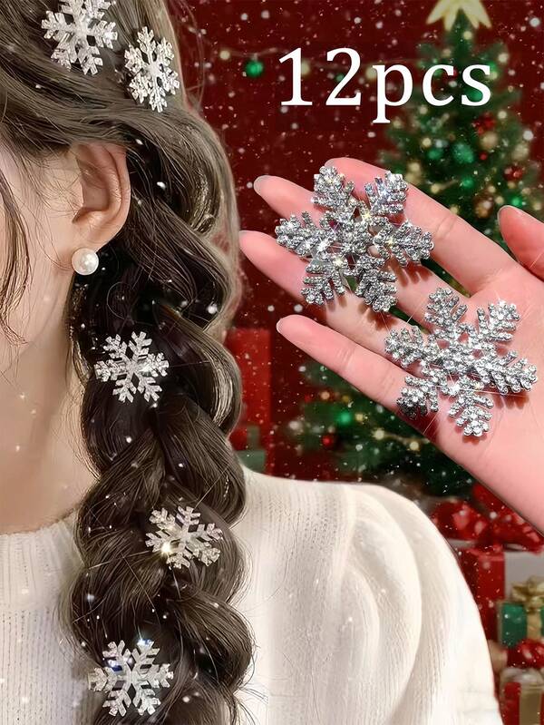 12 piezas/6 piezas Pinzas para el cabello con copos de nieve de invierno, pinzas para el cabello con forma de caimán, pinzas para el cabello con copos de nieve navideños, pinzas para el cabello laterales, accesorios para el cabello, accesorios navideños para el cabello. Los pasadores para el cabello con copos de nieve de invierno y navidad son adecuados para las mujeres y como regalos navideños. Accesorios para el cabello, para mujeres, otoño, viaje, herramientas para el cabello, accesorios para mujeres, cosas para el cabello, otoño, cabello, accesorios para el cabello, accesorios para el cabello para mujeres, viaje, accesorio para el cabello, accesorios para el cabello para mujeres, herramientas para el cabello, cosas para el cabello, cosas, accesorios de belleza, regalos, viaje, regalos para mujeres, cosas para el cabello, rellenos de calcetines