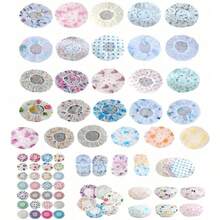 15/10/8/5/3/1 pieza Gorro de ducha floral multicolor grueso, gorro de ducha grueso impermeable, gorro de ducha reutilizable impermeable y resistente al aceite, para cocinar o protección contra el polvo, de material EVA y diseño elástico, adecuado para mujeres, spas y salones de belleza, de vuelta a la escuela, artículos esenciales de viaje y vacaciones, accesorios para el cabello para mujeres