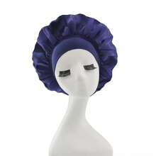 1/2 件奢华缎面丝绸睡眠帽 - 可调节舒适佩戴,带系带 - 男女通用夜间护发 - 彩色 - 查看 10