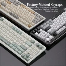 Acer OKR 234 Tri-Mode Wireless Keyboard: Mechanical-Feel, Quiet Keys, Multi-Function Shortcut Keys, Plug-And-Play USB Interface, All-Around Peripheral For Business, Office, And Gaming. - Milk Tea Color - View 6