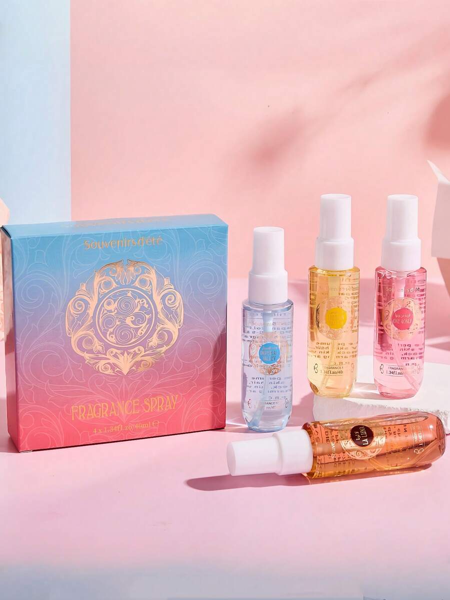 5/1 Stück 40ml limitierte Auflage Brasilianischer digitaler Strandduft Spray, Lufterfrischer, Aromatherapie, natürliches ätherisches Öl, langanhaltender frischer Duft mit Noten von Nelke, Weihrauch, Bergamotte, Oud, neutralisiert Gerüche, reinigt die Luft, tragbar für Auto & Bürotisch, kompaktes Design für Reisen, ideal als Geschenk für Frauen