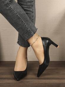 Tacones altos de punta fina para mujer, sexy, de moda, elegantes, versátiles y para uso diario