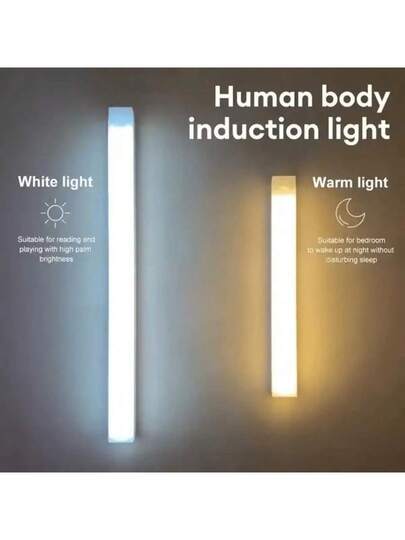 50cm/30cm/10cm Wireless Slimme Cabinet Verlichting LED, USB Rechargeable, Motion Sensor, Multi Brightness Modes, On/Off, Under Lighting Kit, Magnetic Ultra Slim, Easy Installation, Kitchen, Bedroom, Closet, Sink, Corridor, Staircase view 5