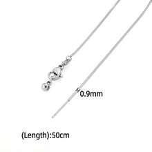 1 Pc Universal Threading Type Necklace Chain Color Retention 18k Gold-Plated Box Chain, O-Shaped Chain, Snake Bone Chain, Suitable For DIY Handcrafted Chain Necklaces, Suitable For Ladies To Layer And Wear Daily - Universal Needle Necklace Chain - View 14