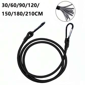 LOTANK Cuerda elástica de látex de 30 cm a 210 cm, cuerda portátil para exteriores, correa elástica para motocicleta, correa elástica para bicicleta, correa de carga elástica para carretilla