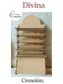 Divina Creacion Exhibidor Dulces, Joyería, Regalos 5 Niveles Personalizado - Albaricoque - Ver 1