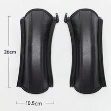 2 件婴儿车手柄套，可拆卸皮革保护套带拉链，防滑防油，适用于婴儿车推杆 - 彩色 - 查看 11