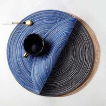 Tovagliette ovali/rotonde, set di tovagliette lavabili intrecciate, antiscivolo, resistenti al calore per tavolo da pranzo, decorazione per interni ed esterni, decorazione per tavolo da cucina