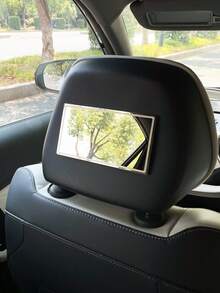 Stainless Steel Car Sun Visor Makeup Mirror, Car Interior Decorative Mirror, Car Vanity Mirror