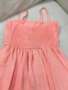 ANJO&M FASHION Short Dresses With Lace, Lined At The Back With Elastic, Size M G Gg Simple - 橘色 - 查看 2