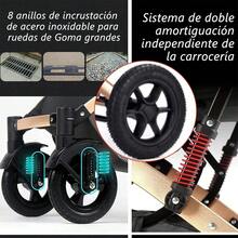 Carreola Para Bebés Con Portabebe, Carriola Para Bebé Bastón - Gris - Ver 5