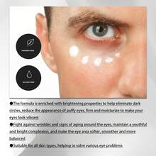 EELHOE 3pcs Men's Eye Cream: Gentle Nourishing And Moisturizing Eye Cream For Hydrating The Skin Around The Eyes - White - View 2