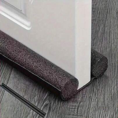 2/1pc Under Door Draft Stopper 36.6in Adjustable & Cutable Upgraded Stripping Windproof Bottom Door Gap Filler & Seal Under Door Sweep Weather Stripping For Block Noise, Sound, Hot Air, Light, Wind