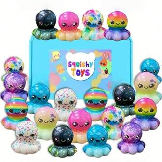 4/8/18 ชิ้น มินิ สกุชชี่ ของเล่นรูปสัตว์ – ของเล่นคลายเครียด สกุชชี่หลากชนิด – น่ารัก และอุปกรณ์สัตว์เลี้ยงบนโต๊ะทำงานแสนสนุก (สุ่ม)