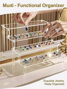 Suport/raft de depozitare acrilic! Decorațiuni pentru cameră. Poate expune parfumuri, rujuri, bijuterii, păpuși mici, ochelari etc. Poate fi folosit și pentru a plasa obiecte la petreceri. O alegere excelentă pentru a oferi cadouri de Halloween, Ziua Națională, Crăciun și alte festivaluri!