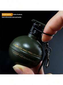 2025 New 1pc Fragmentation Grenade Model, Full Metal Grenade Home Decor, Game Peripheral, Birthday/Christmas/Halloween/Easter Gift - Multicolor - View 7