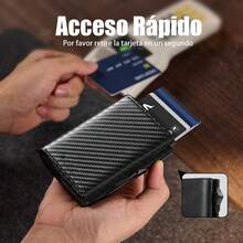 Billetera Tarjetero Hombre,Carteras para Caballero,Carteras para Caballero Rfid,Regalos para Hombre - Marrón - Ver 5