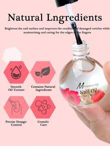 15ml 干花角质层油，角质层油 - 指甲角质层油，修复干燥受损的指甲和角质层，指甲油角质层保湿和强化指甲护理，指甲和角质层油，带有花果香味，可滋养、保湿、强化和光泽指甲和角质层 - 彩色 - 查看 4