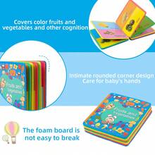 Conjunto de Atividade Cognitiva EVA, Inclui Letras de A a Z e Números, Padrão de Vegetais para Expandir o Vocabulário, Materiais de Aprendizagem, Adequado como Presente de Páscoa ou Dia das Mães - Multicolorido - Visão 9