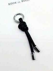 1pc PU Leather Keychain Pendant Minimalist Creative Couple Keyring Accessory Y2K - Multicolor - View 13