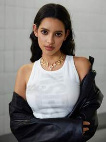 DareSee 1pc Elegant Metal Alloy Multi-Pendant Necklace With Classic Faux Pearl Cross, Western Cowboy Boot, Cowboy Hat, Heart Charm Combination, Fashionable Jewelry For Women Daily Wear, Beach, Party, Festival, Adjustable Chain Length Winter Gifts - Imitation Pearl Cross - View 6